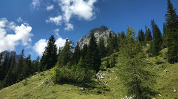 Blick zur Sonnenspitze