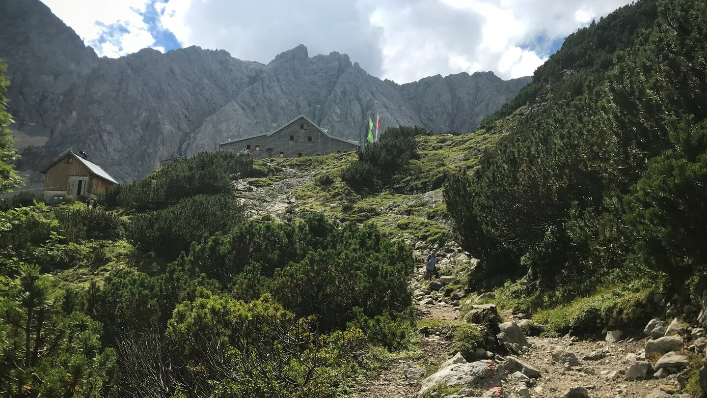 die Coburger Hütte kommt in Sicht