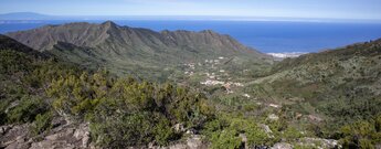 das Tal von El Palmar vor dem Bergmassiv Teno Alto