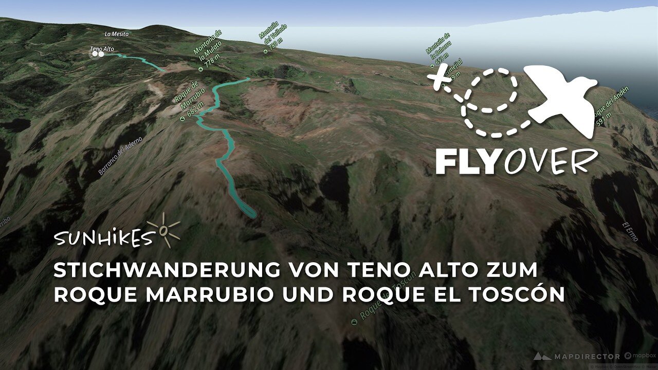 Zu den wilden Felskanzeln des Teno-Gebirges: Teneriffa Bergstrecke ab Teno Alto im Flyover