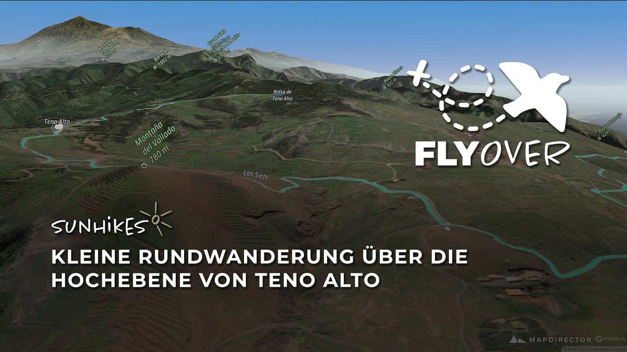 Eindrucksvoller Rundflug über das traditionsreiche Teno-Gebirge auf Teneriffa (3D-Flyover Video)