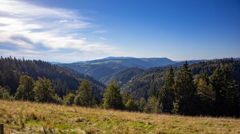 Ausblick über Hochebenen und Schluchten im Schwarzwald