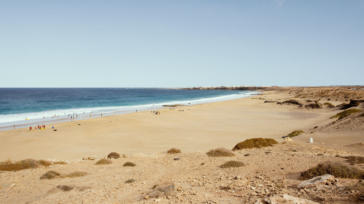 Blick über Piedra Playa zum Örtchen El Castillo