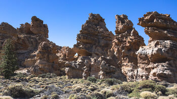 die Felsgruppe El Capricho auf Wanderung Siete Cañadas