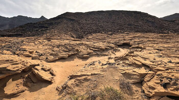 Felsplatten an der Playa Roque del Morro