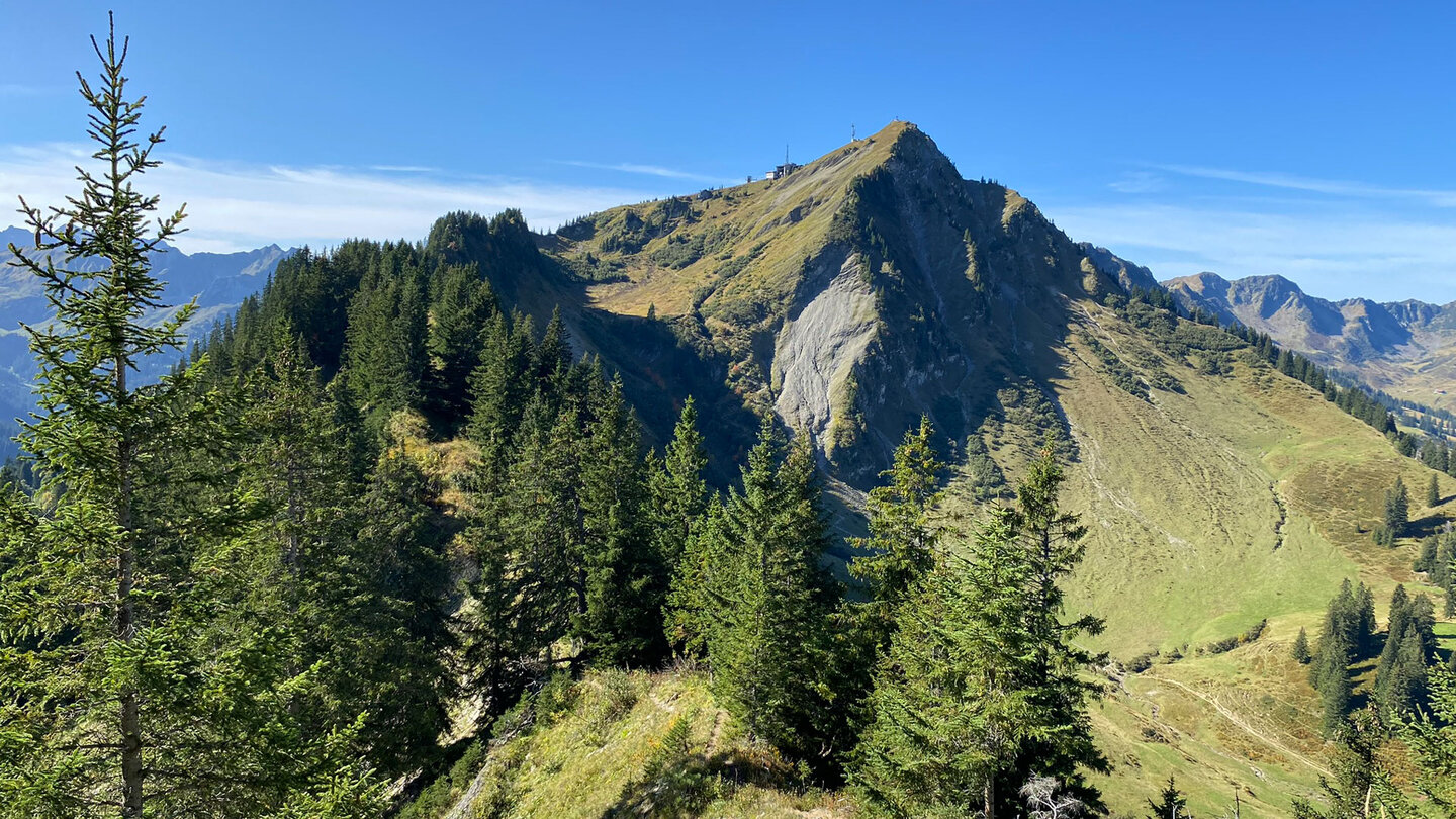 das zu erreichende Tagesziel Walmendinger Horn das Tagesziel Walmendinger Horn
