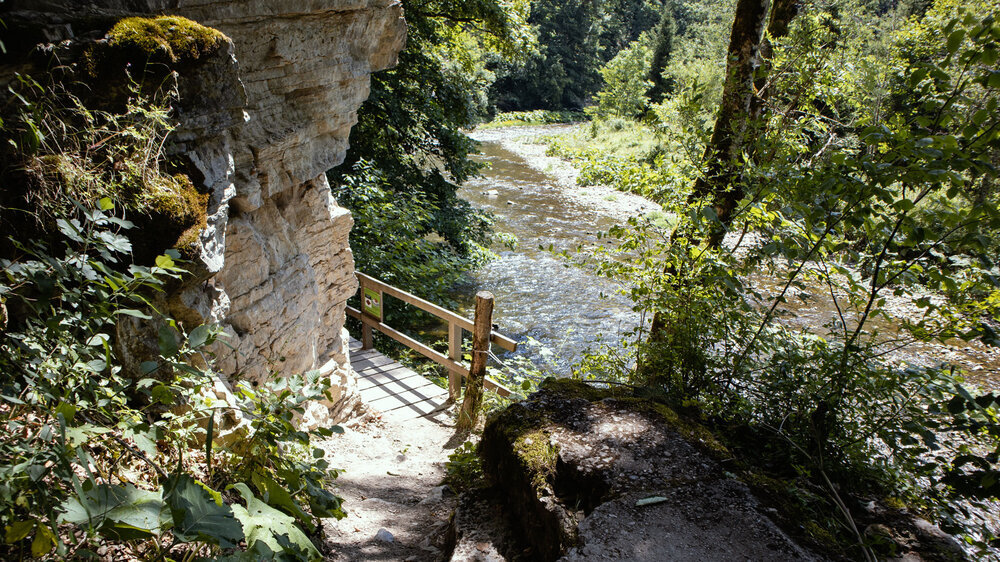 Felsen entlang der Wutachschlucht