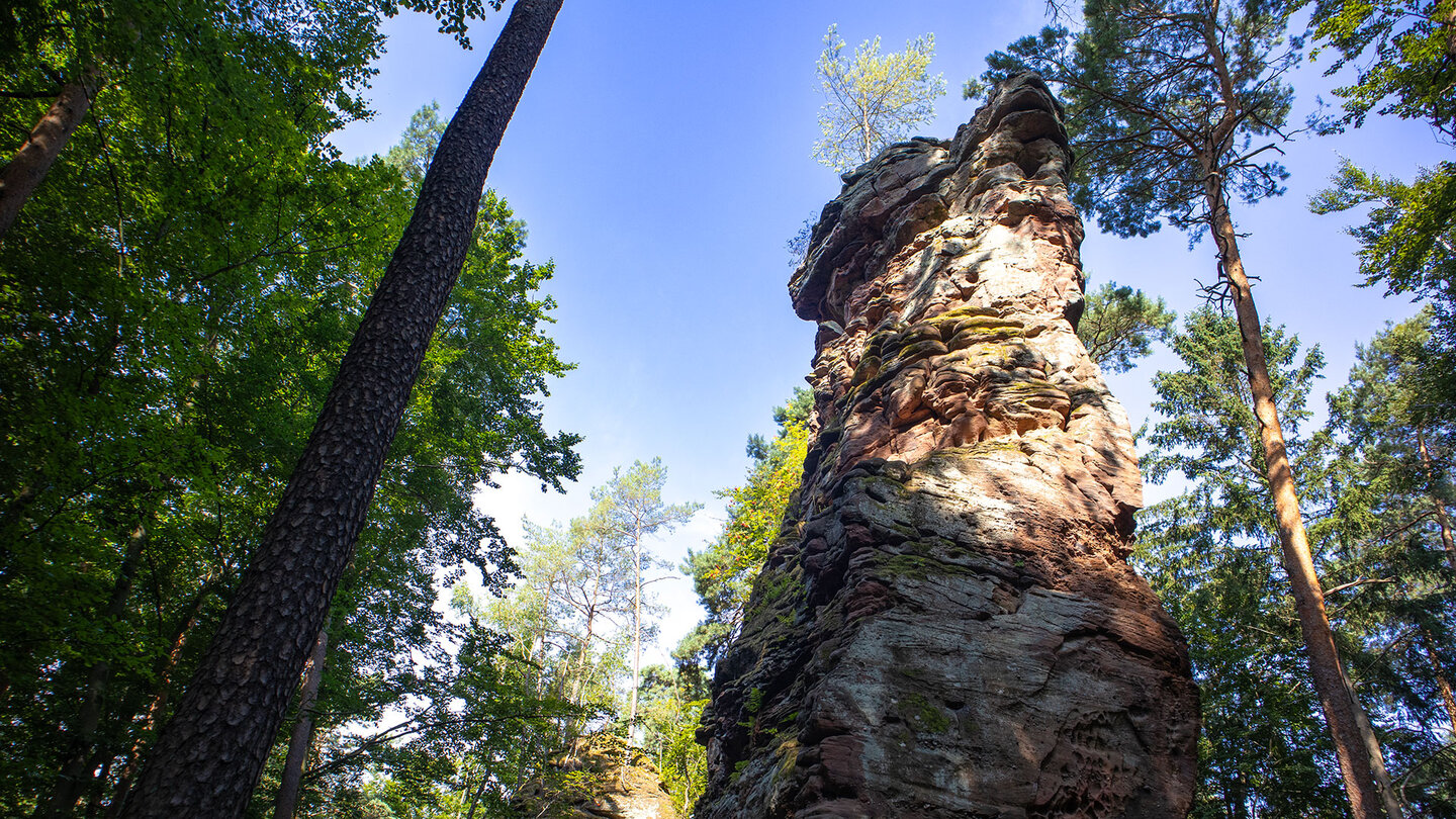 die Felsgruppe der Fladensteine