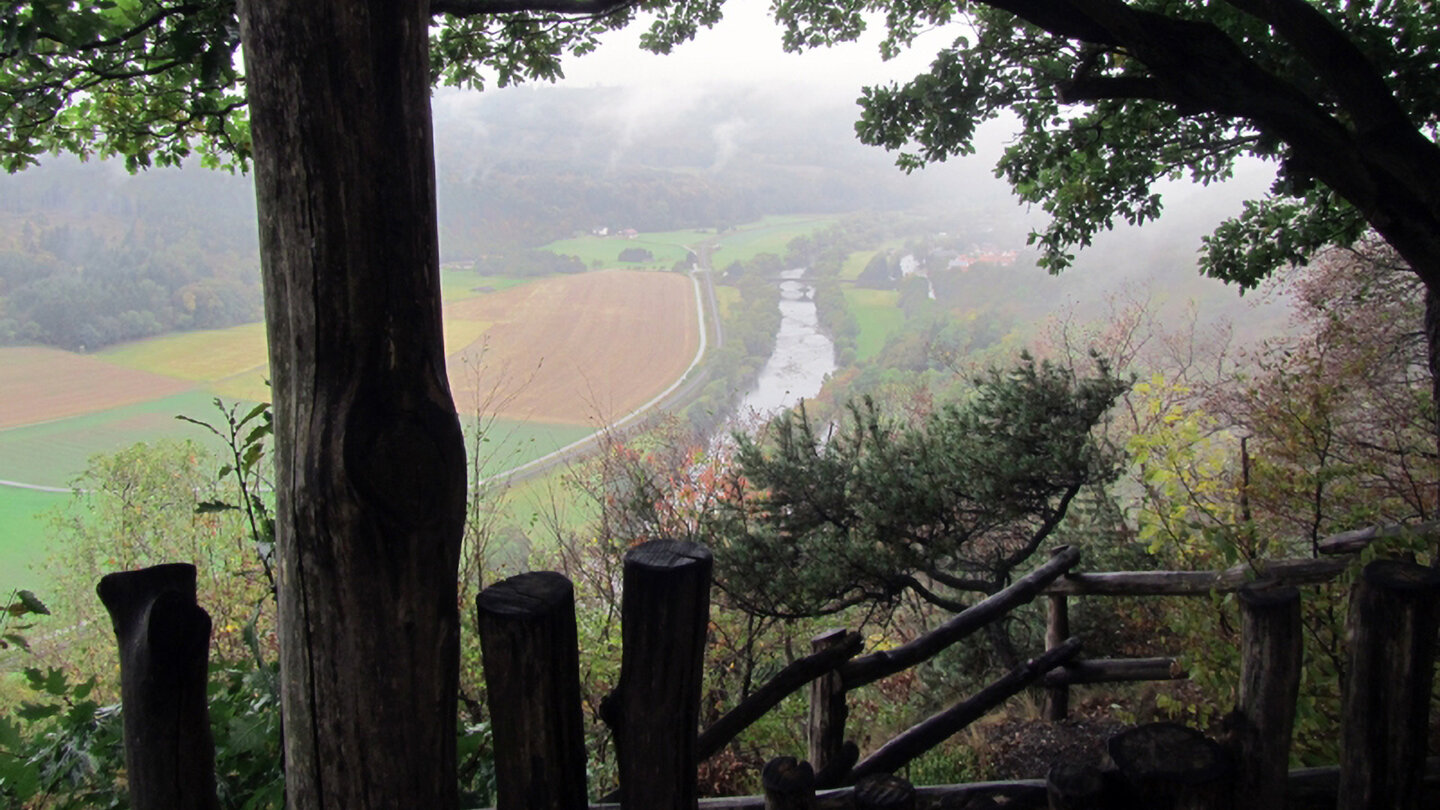 Aussicht vom Hagenstein auf die Eder