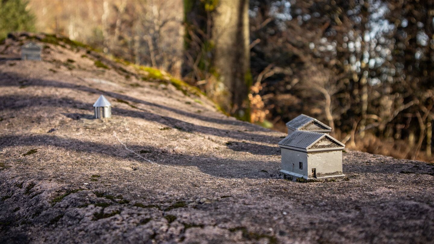 Modell der historischen Kultstätte des Donon