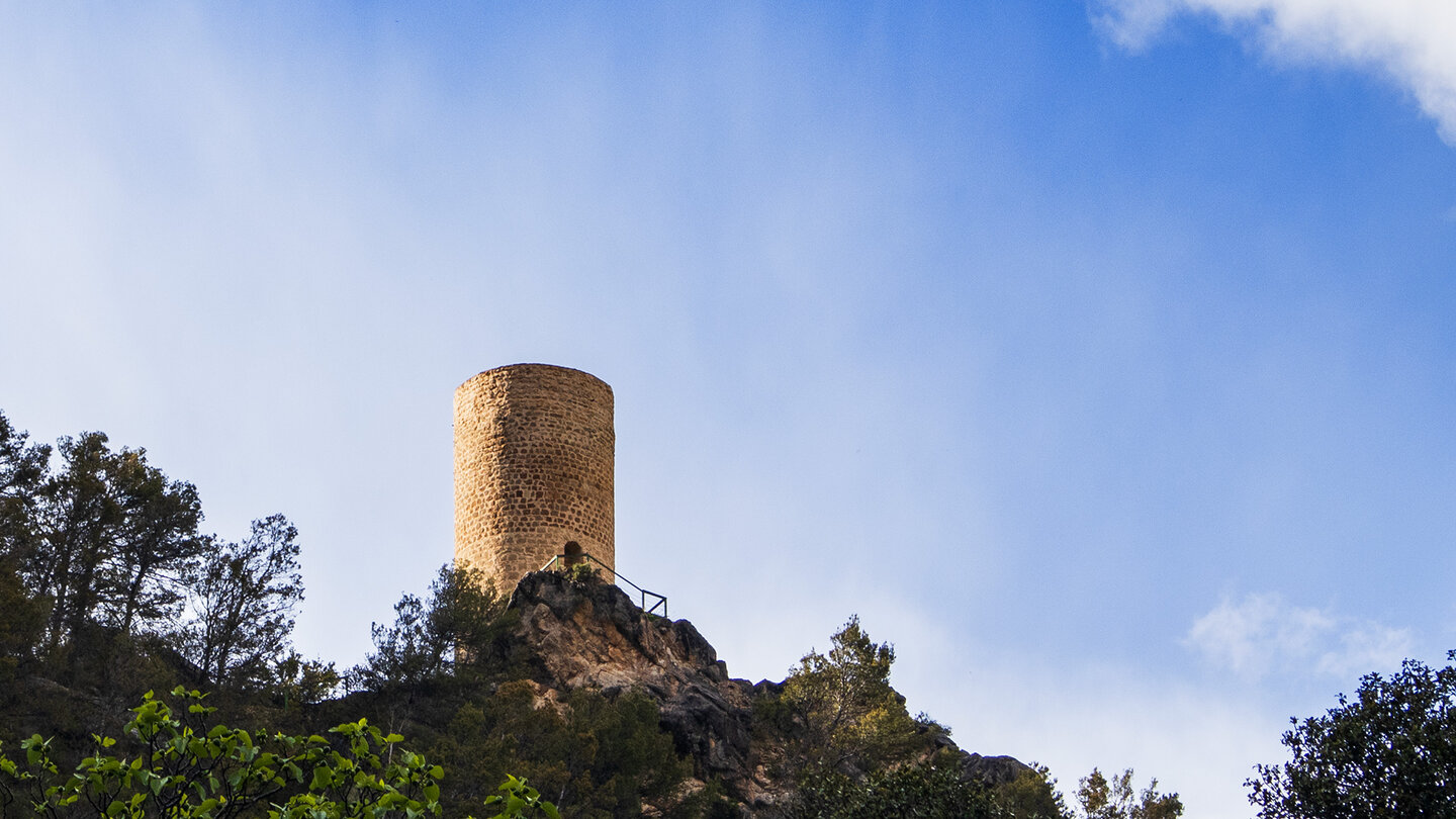 Mirador Torreón de Cuadros am Sendero de Las Viñas in der Sierra Mágina