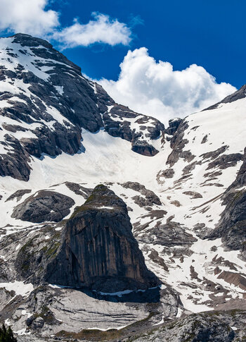 Fels und Eis an der Marmolatagruppe