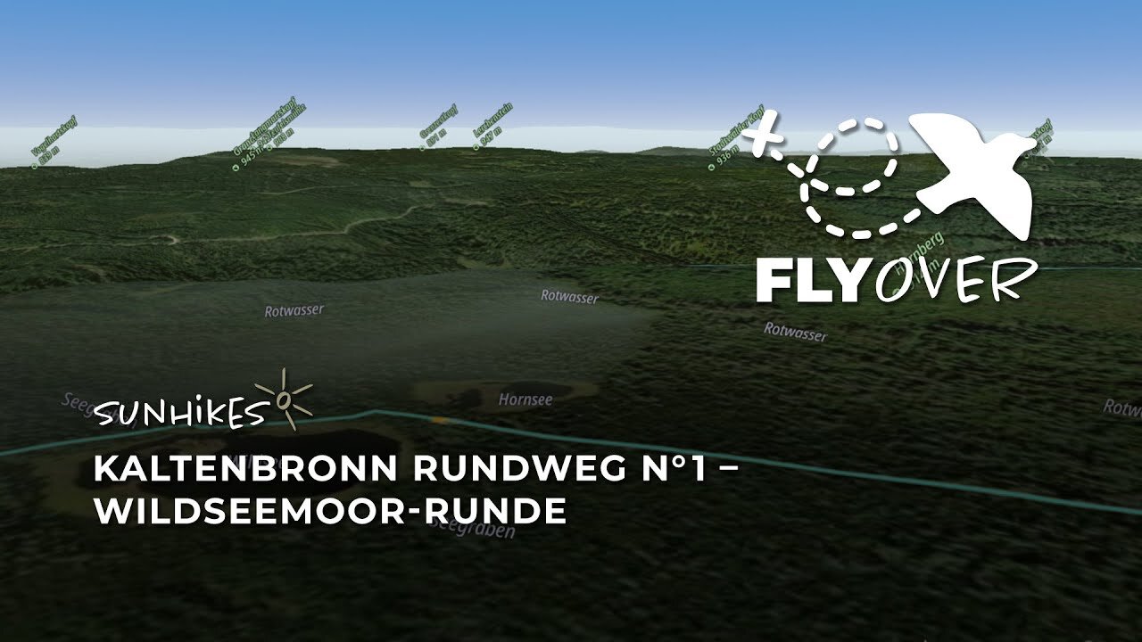 Kaltenbronn Rundweg N° 1: Wildseemoor-Runde im Schwarzwald – Flyover