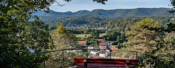 Ausblick vom Schuhfelsen bei Bruchweiler-Baerenbach