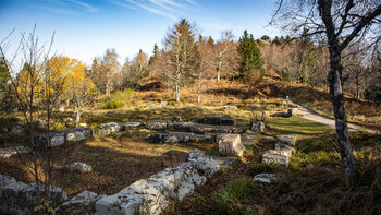 Überreste eines Tempels auf dem Donon