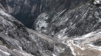 die Schutzhütte Rifugio Grasleiten im Herzen der Rosengartengruppe