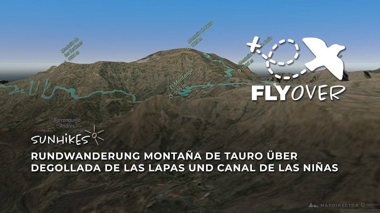 Schwindelerregende Felspfade am Tauro-Massiv: Entdecke die Bergroute im 3D-Flyover