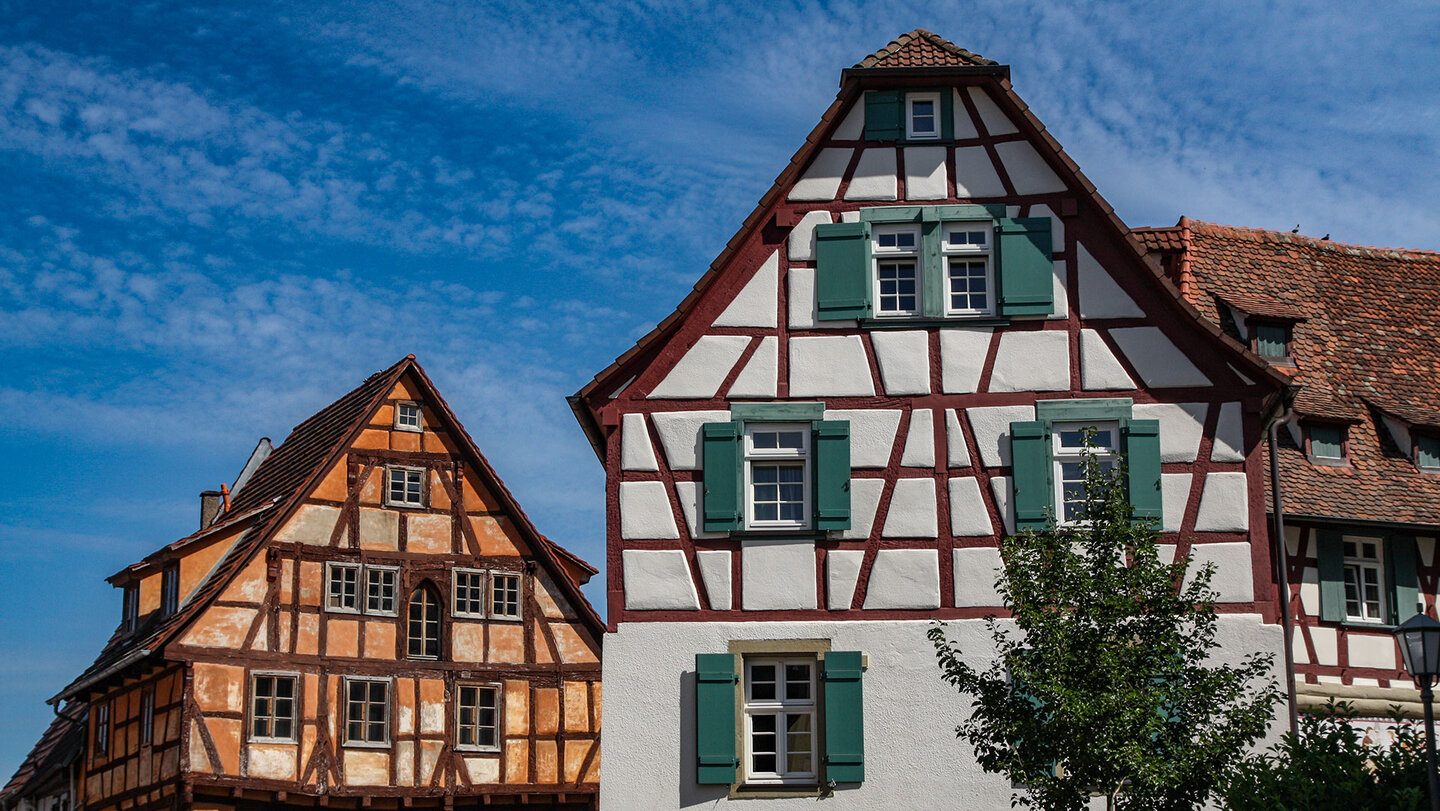 restaurierte Fachwerkhäuser in der Eppinger Altstadt Fachwerkhäuser in der Eppinger Altstadt