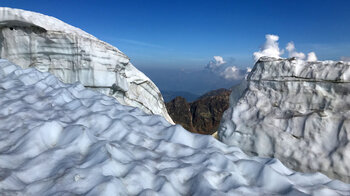 Eisformationen des Triftgletschers