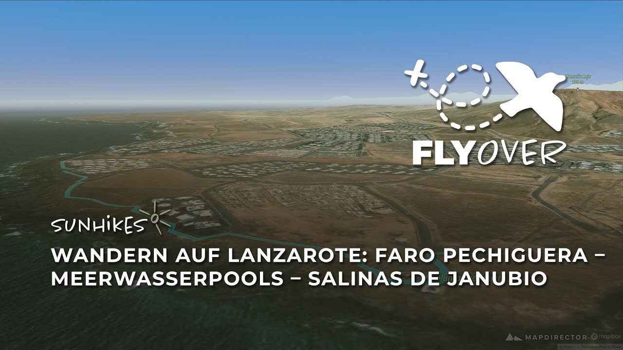 Wanderung Faro Pechiguera zu Salinas de Janubio auf Lanzarote – Flyover