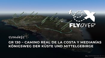 GR 130 La Palma – Camino Real durch Schluchten & Küsten | Alle Etappen im 3D Flyover
