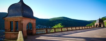 Die Aussichtsterrasse: Der Altan des Heidelberger Schlosses
