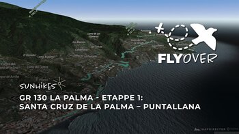 GR 130 auf La Palma Etappe 1: Santa Cruz – San Juan de Puntallana – Flyover