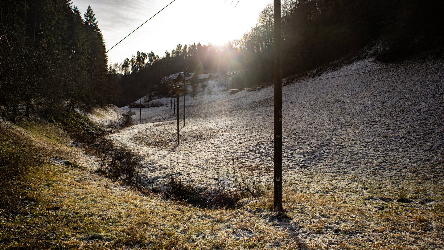 Wanderroute am Großen Langenbach in Durbach Gebirg