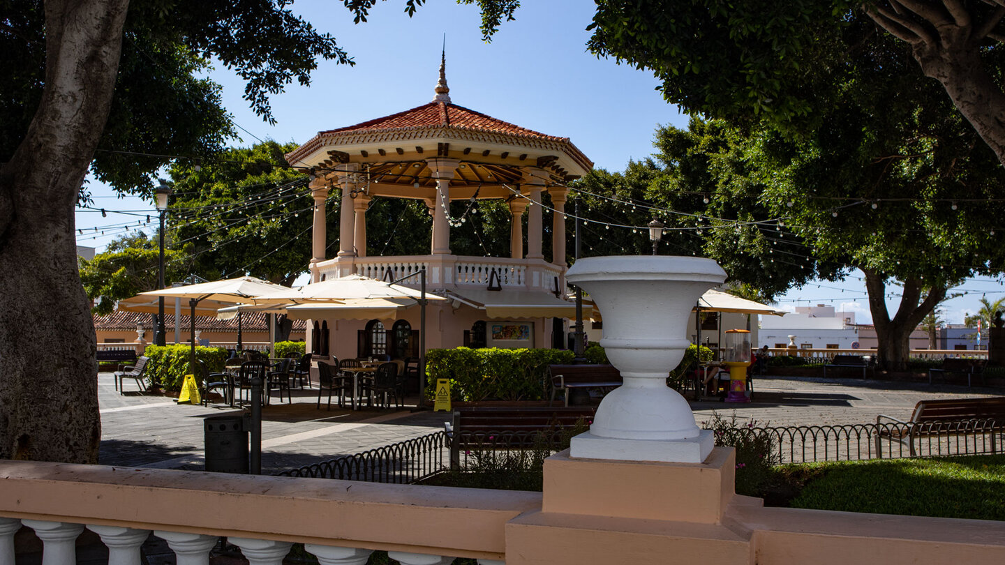 Ziel der Wanderung ist der Kiosk an der Plaza de los Remedios in Buenavista del Norte
