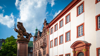Löwenbrunnen vor der Alten Universität Heidelberg