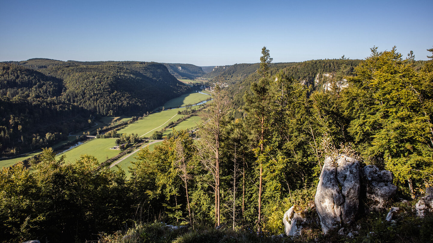 Blick vom Mühlefels übers Donautal
