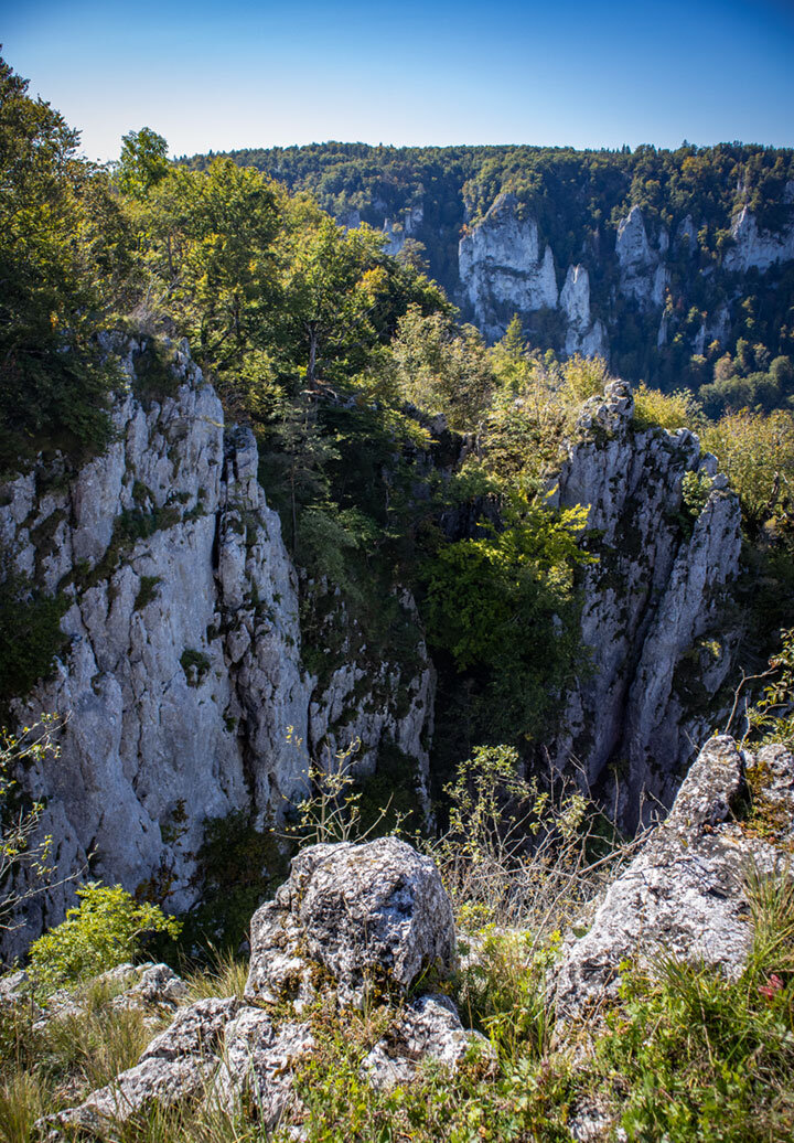 Steilwände bei den Schaufelsen