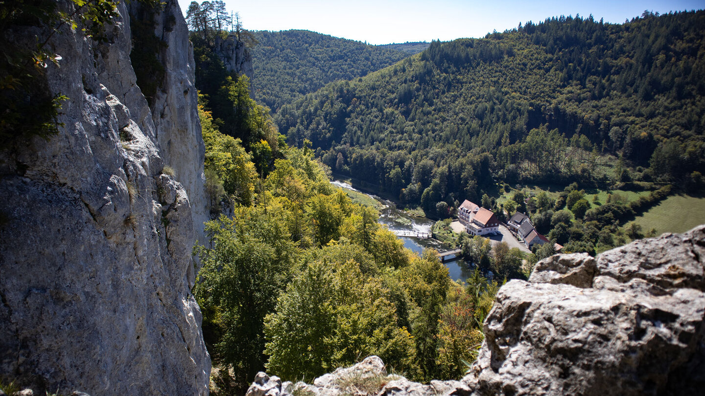 Falkenwand über Neumühle im Donautal