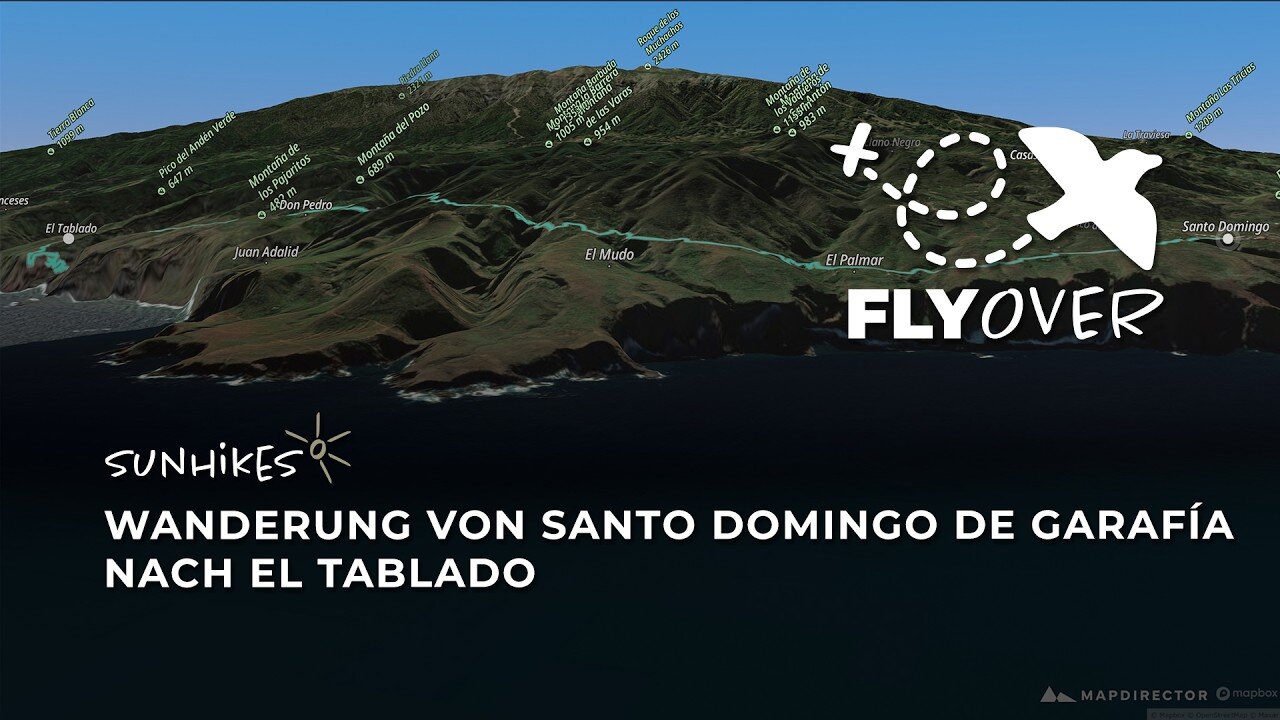 Gigantische Klippen und tiefe Täler auf La Palma: Die schwere Garafía-Strecke im Flyover Video