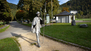 Pilgerstatue beim Benediktinerkloster Beuron
