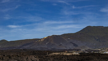 Blick zum Vulkan Tajogaite