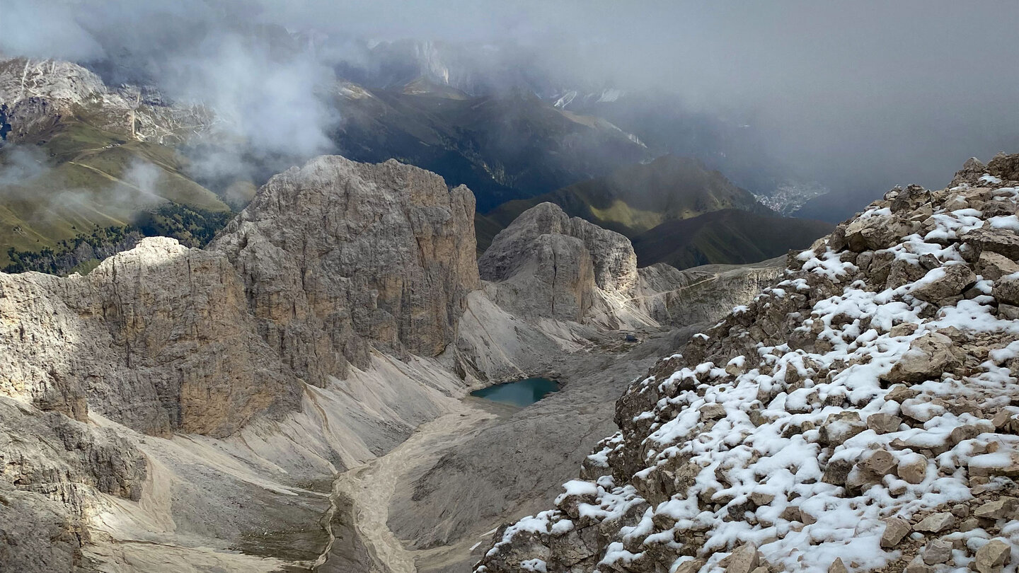 Blick zum Antermoiasee