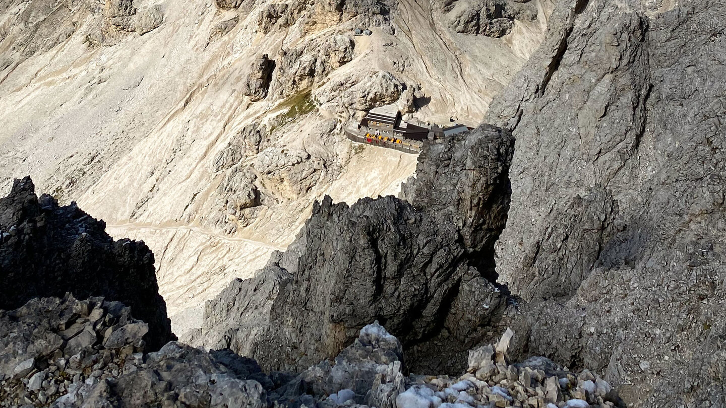 Blick auf die Grasleitenpasshütte