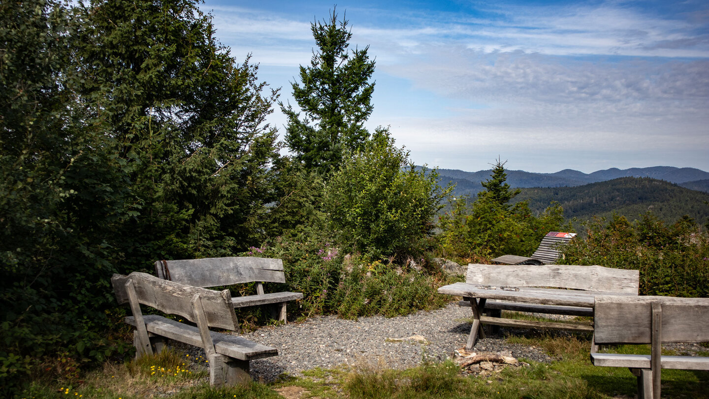 Rastplatz am 1.039 Meter hohen Lehenkopf