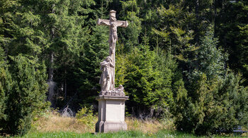 das Ibacher-Kreuz oberhalb der Hochwehraschlucht