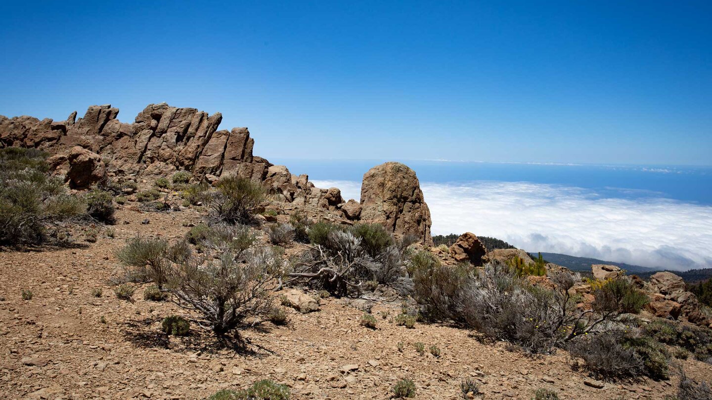 Gesteinskamm am Caldera Randgebirge