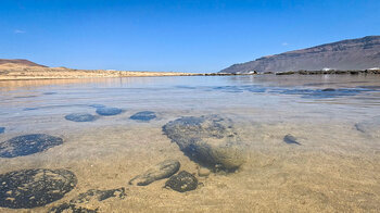 Lagune an der Playa del Salado auf La Graciosa