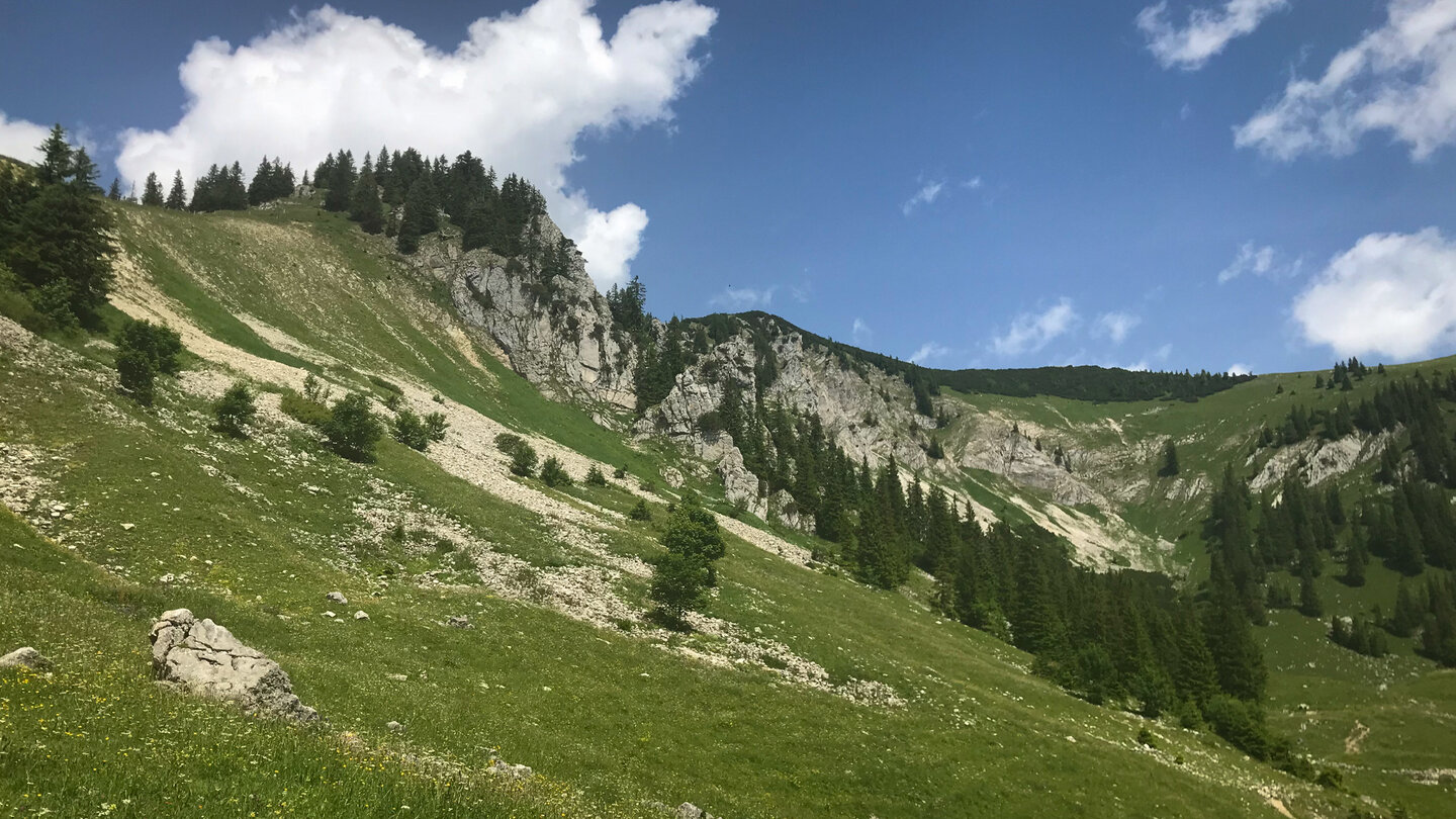 der Blick hinüber zum Tanzeck Blick hinüber zum Tanzeck