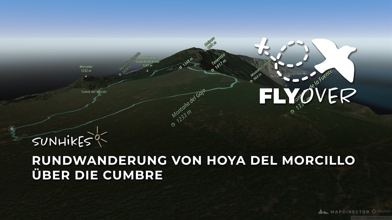 Vom Kiefernwald zum Gipfelkamm: Flyover Video der Rundtour ab Hoya del Morcillo