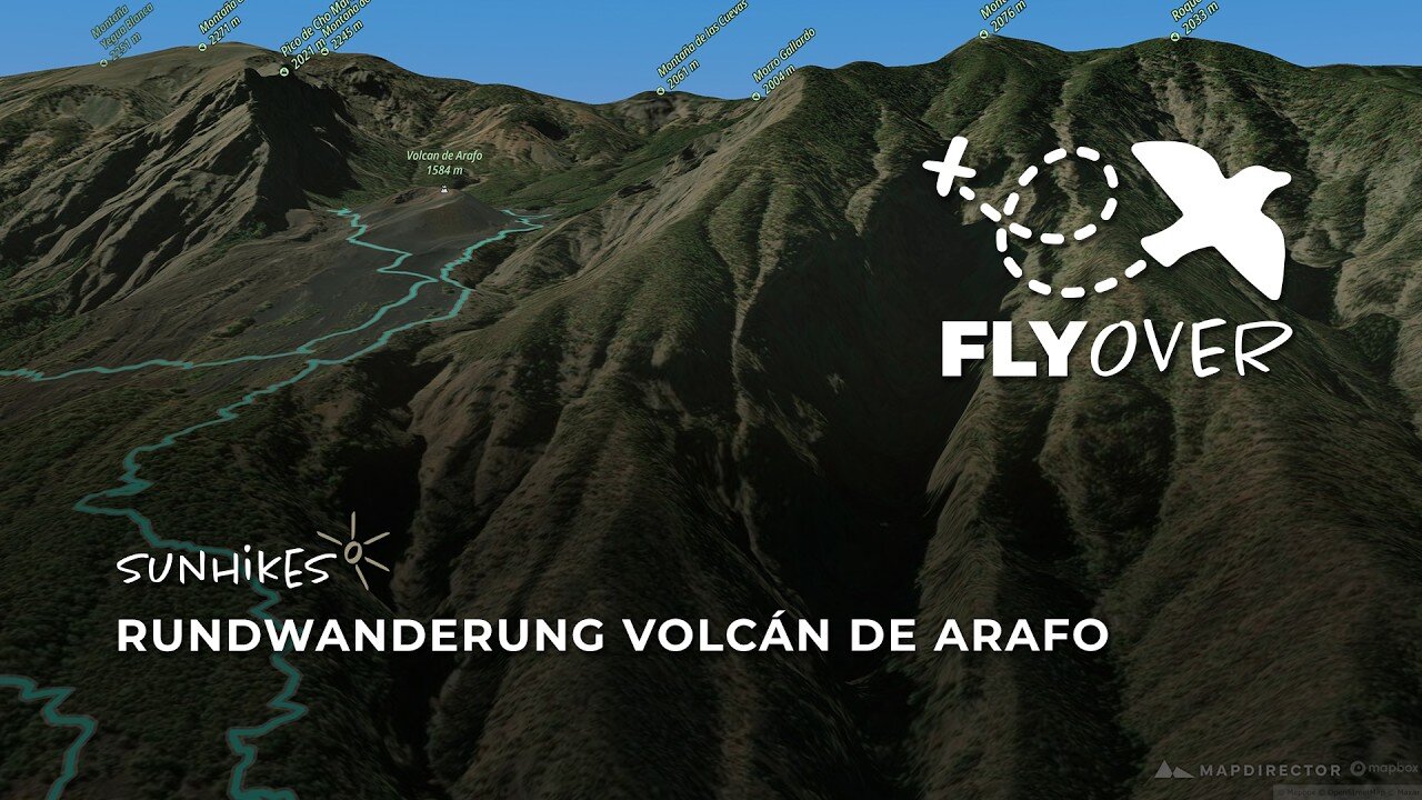 Im Reich der Asche: Spektakuläre Krater-Durchquerung am Volcán de Arafo auf Teneriffa (3D-Flyover)