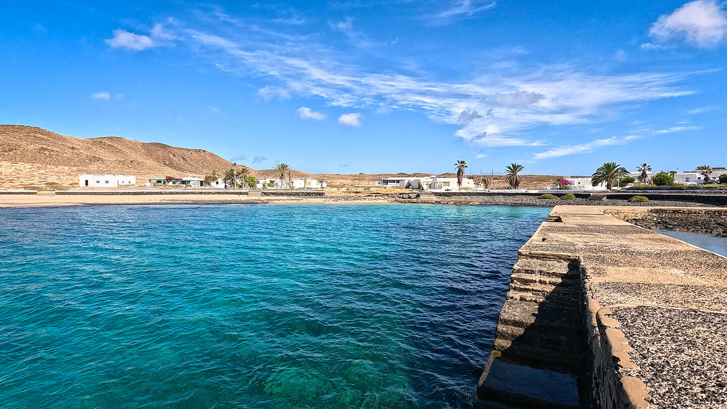 der Hafen von Pedro Barba auf der Insel La Graciosa der Hafen von Pedro Barba