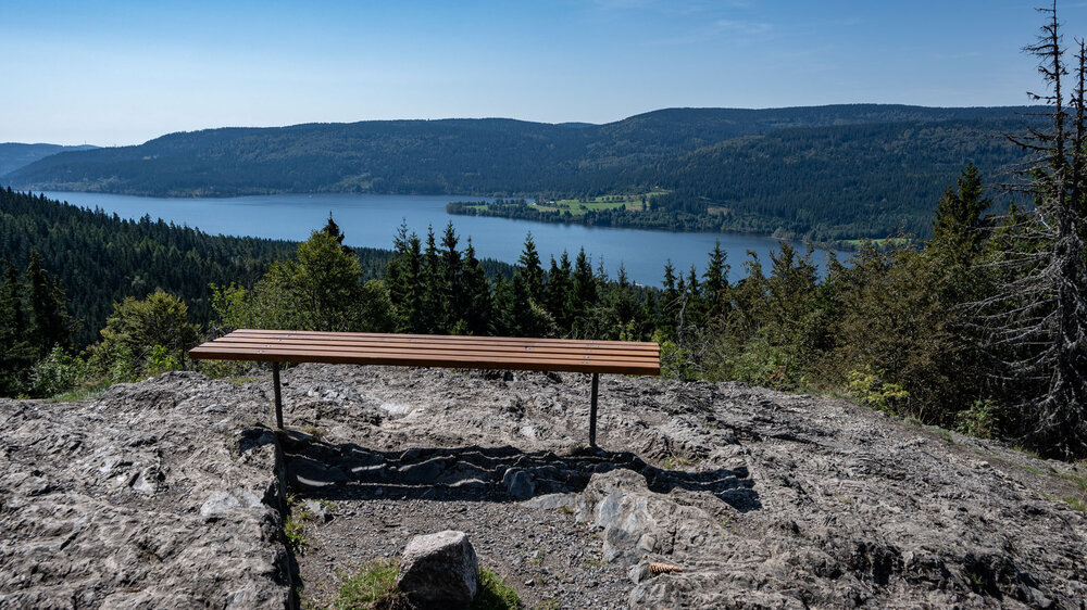 Ausblick auf den größte Schwarzwaldsee - den Schluchsee