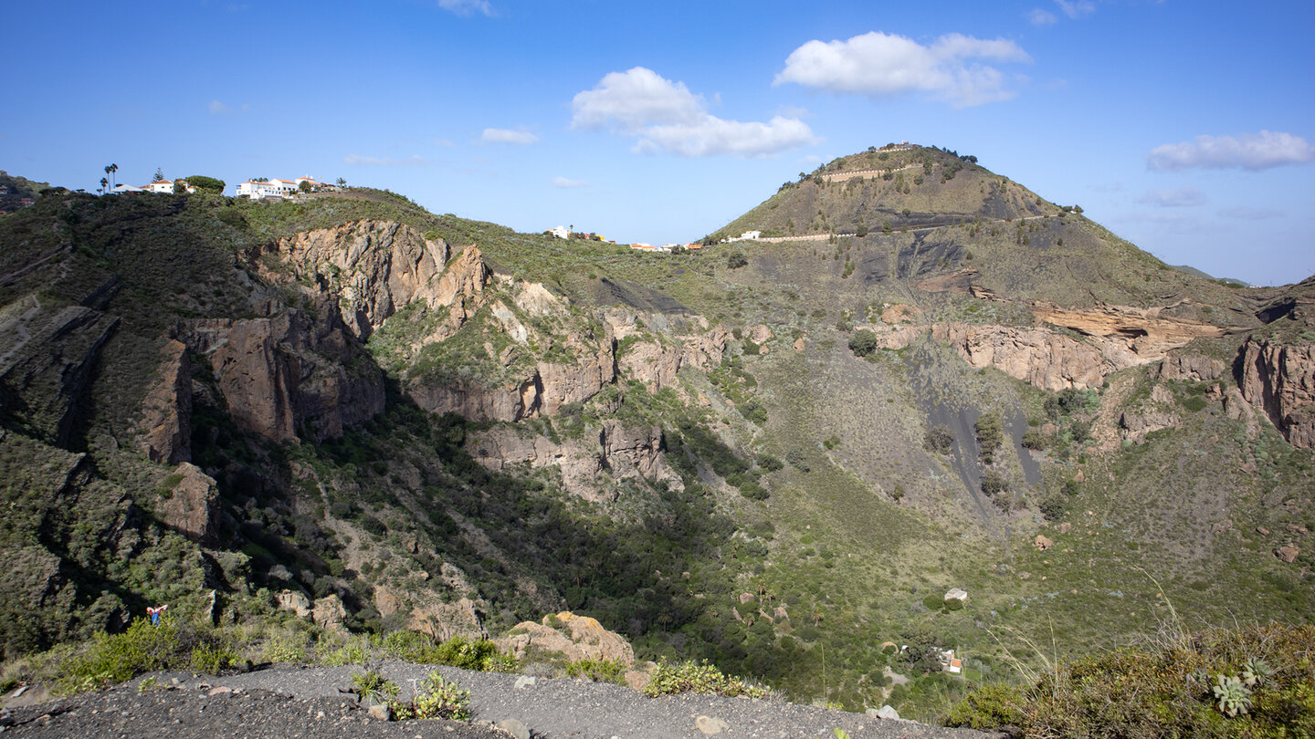 Blick auf den Pico de Bandama entlang der Rundwanderung