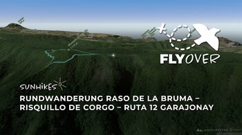 Verzauberter Nebelwald: Kurze Rundtour Raso de la Bruma zum Risquillo de Corgo (3D-Flyover)
