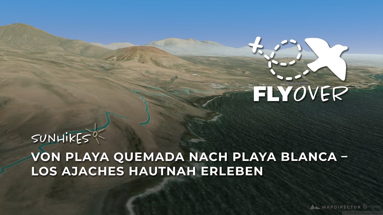 Wanderung von Playa Quemada nach Playa Blanca – Los Ajaches – Flyover